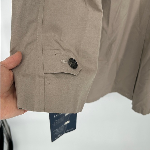 London Fog Men's Beige Trench Coat Removable Liner Classic Rain Coat L Reg - Picture 8 of 15